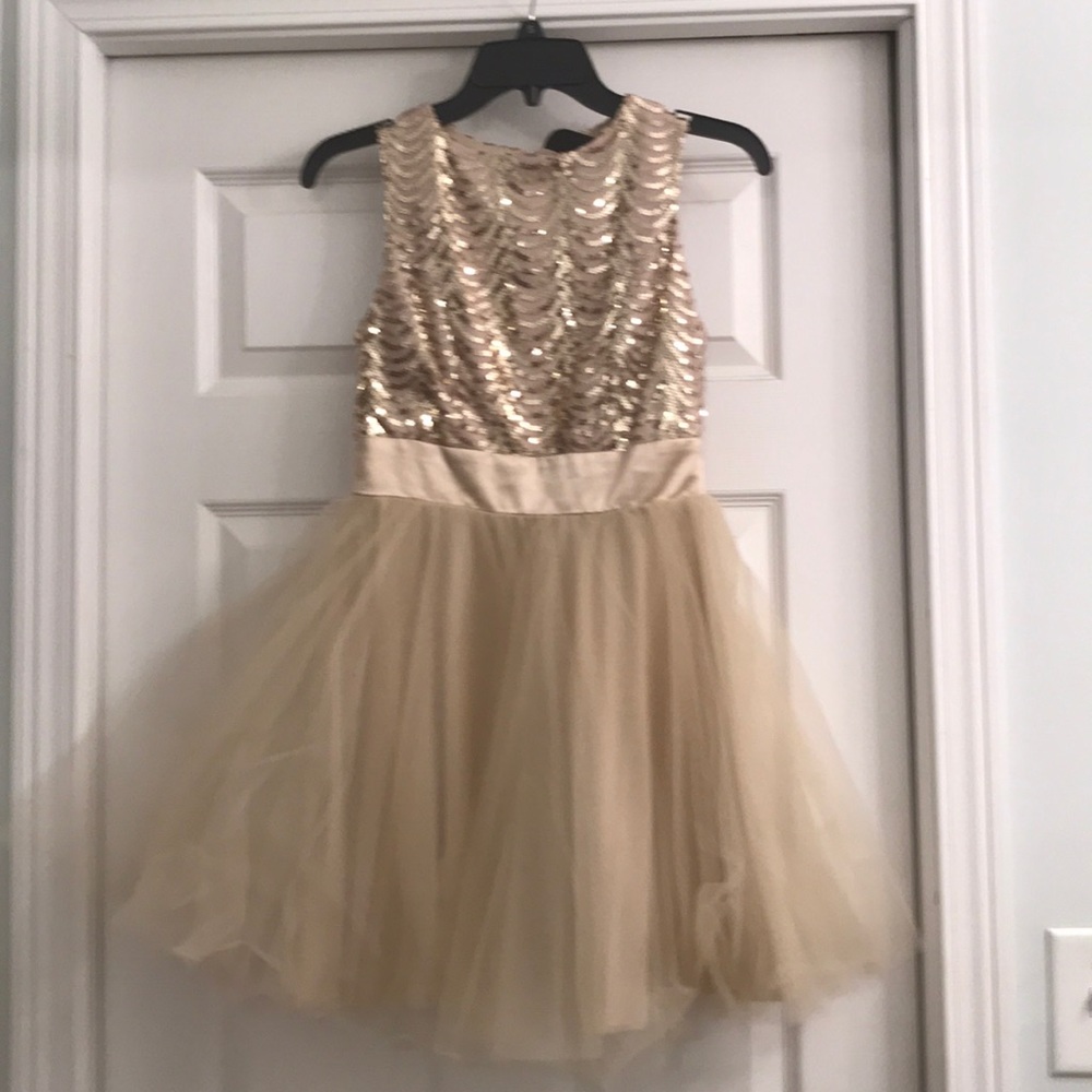Gold Homecoming dress